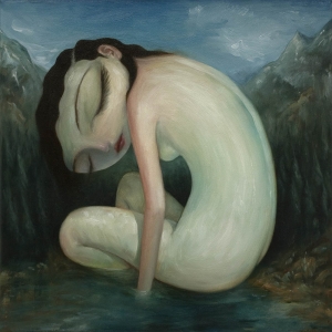 Wilderness Girl By Tony Giles - SOLD - "Wilderness" Group Exhibition, Auguste Clown Gallery, Melbourne, 2014